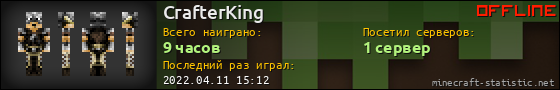 Юзербар 560x90 для CrafterKing