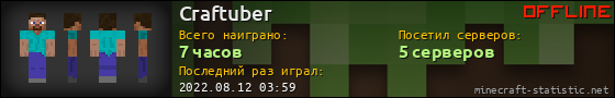 Юзербар 560x90 для Craftuber