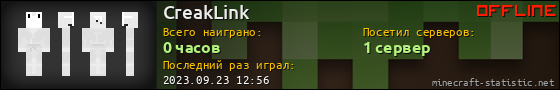 Юзербар 560x90 для CreakLink