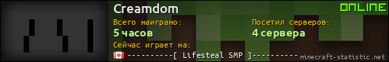 Юзербар 560x90 для Creamdom