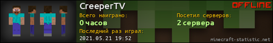 Юзербар 560x90 для CreeperTV