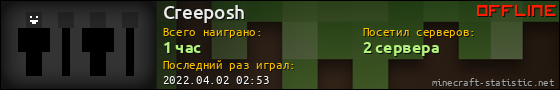 Юзербар 560x90 для Creeposh