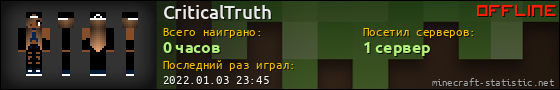 Юзербар 560x90 для CriticalTruth