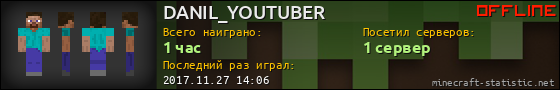 Юзербар 560x90 для DANIL_YOUTUBER