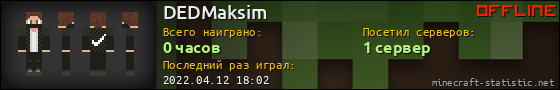 Юзербар 560x90 для DEDMaksim