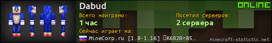Юзербар 560x90 для Dabud