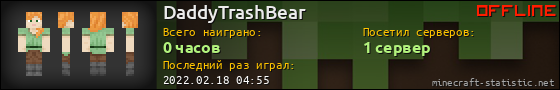 Юзербар 560x90 для DaddyTrashBear