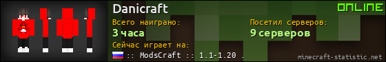 Юзербар 560x90 для Danicraft