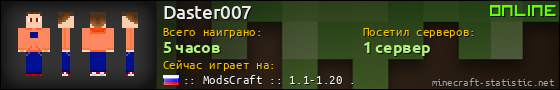 Юзербар 560x90 для Daster007