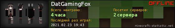 Юзербар 560x90 для DatGamingFox