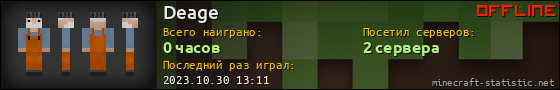 Юзербар 560x90 для Deage