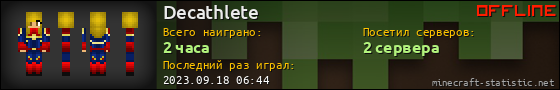 Юзербар 560x90 для Decathlete