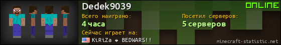 Юзербар 560x90 для Dedek9039