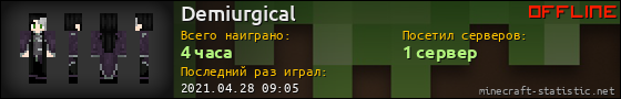 Юзербар 560x90 для Demiurgical