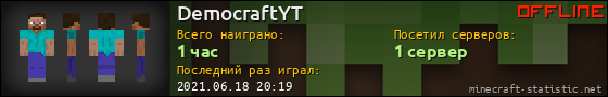 Юзербар 560x90 для DemocraftYT