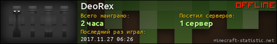 Юзербар 560x90 для DeoRex