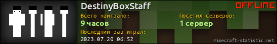 Юзербар 560x90 для DestinyBoxStaff