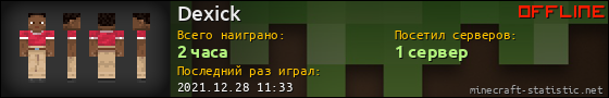 Юзербар 560x90 для Dexick