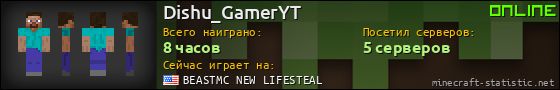 Юзербар 560x90 для Dishu_GamerYT