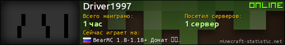 Юзербар 560x90 для Driver1997