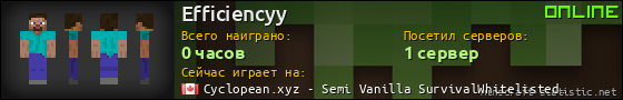 Юзербар 560x90 для Efficiencyy