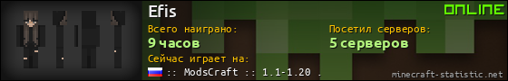 Юзербар 560x90 для Efis