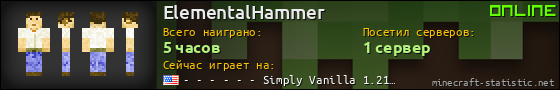 Юзербар 560x90 для ElementalHammer