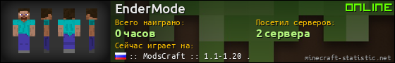 Юзербар 560x90 для EnderMode