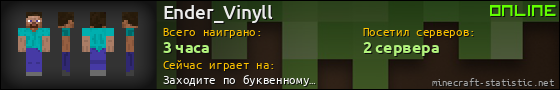 Юзербар 560x90 для Ender_Vinyll