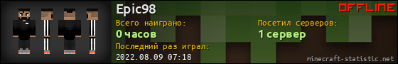 Юзербар 560x90 для Epic98