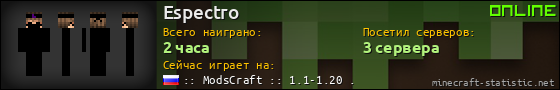 Юзербар 560x90 для Espectro