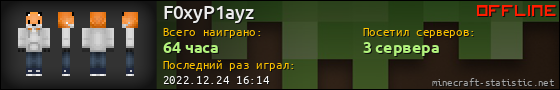 Юзербар 560x90 для F0xyP1ayz