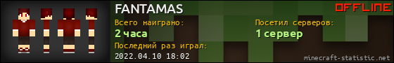 Юзербар 560x90 для FANTAMAS