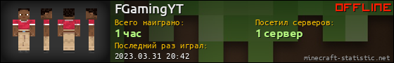 Юзербар 560x90 для FGamingYT