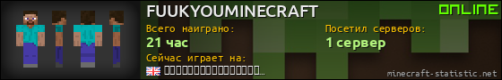 Юзербар 560x90 для FUUKYOUMINECRAFT