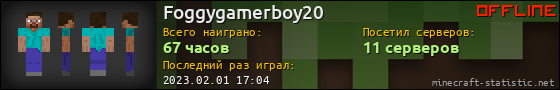 Юзербар 560x90 для Foggygamerboy20