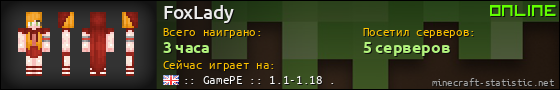 Юзербар 560x90 для FoxLady
