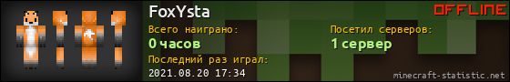 Юзербар 560x90 для FoxYsta