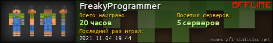 Юзербар 560x90 для FreakyProgrammer