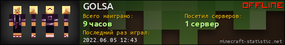 Юзербар 560x90 для GOLSA