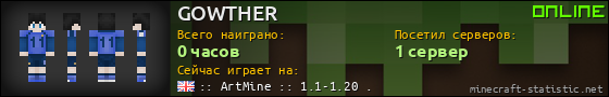 Юзербар 560x90 для GOWTHER
