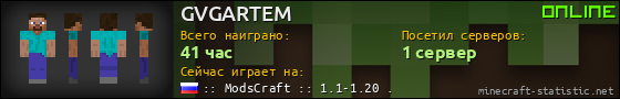 Юзербар 560x90 для GVGARTEM