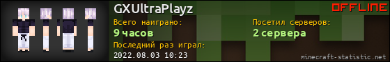 Юзербар 560x90 для GXUltraPlayz