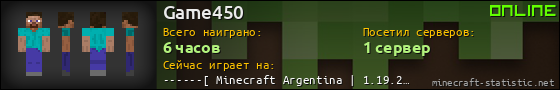 Юзербар 560x90 для Game450