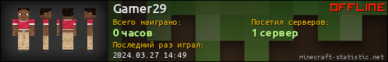 Юзербар 560x90 для Gamer29