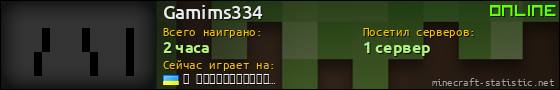 Юзербар 560x90 для Gamims334