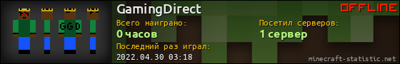 Юзербар 560x90 для GamingDirect