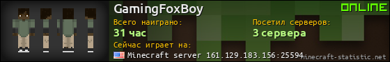 Юзербар 560x90 для GamingFoxBoy