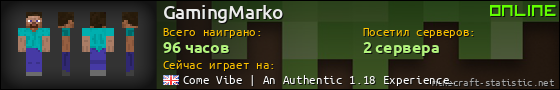 Юзербар 560x90 для GamingMarko