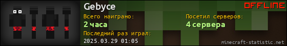Юзербар 560x90 для Gebyce